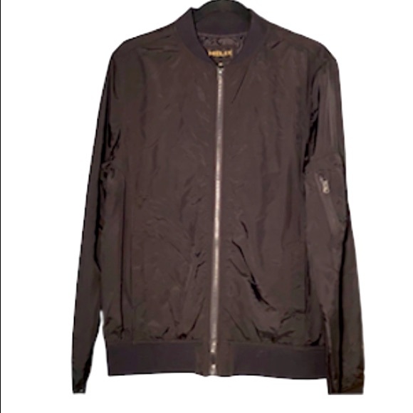 Helix Black Bomber Jacket with Pockets Size Medium - Picture 2 of 9